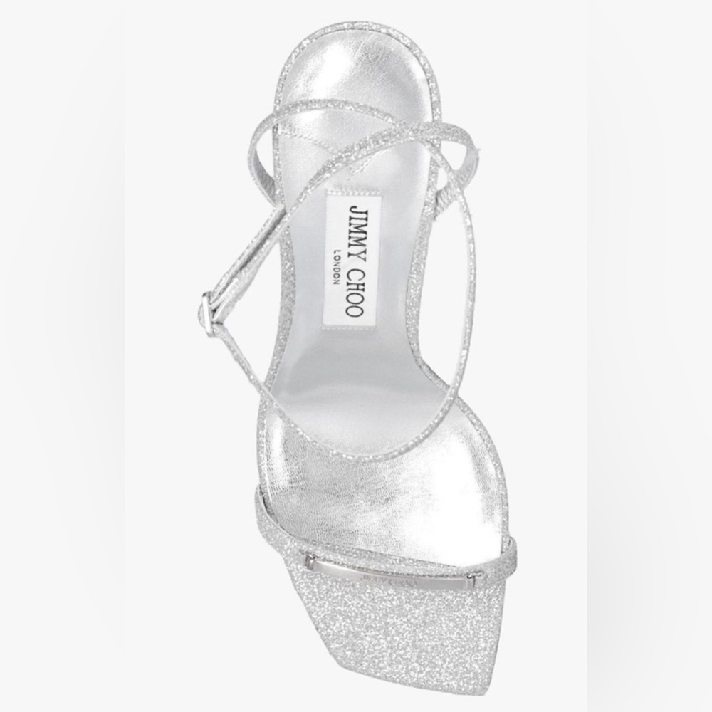 Jimmy Choo - Jaxon 95 - Glitter Ankle Strap Sandal Heels